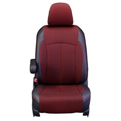 シートカバー 全席セット ルーミー/トール/タンク/ジャスティ クロス ブラック×レッド 12WTB1161KA