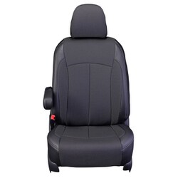 シートカバー 全席セット ルーミー/トール/タンク/ジャスティ クロス ブラック×ホワイト 12WTB1161KW