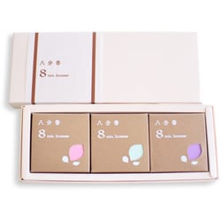 八分香3個セット フラワーズ 胡蝶蘭・カサブランカ・あやめ