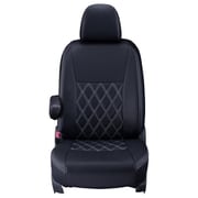 シートカバー 全席セット カムリ/アルティス ダイヤ ブラック×ホワイトステッチ 16ETB1440K