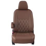 シートカバー 全席セット カムリ/アルティス ダイヤ ブラウン×アイボリーステッチ 16ETB1440N