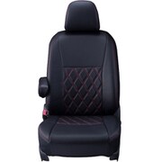 シートカバー 全席セット ウェイク/ピクシスメガ ダイヤ ブラック×レッドステッチ 16EDA6531D