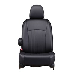 シートカバー 全席セット シエンタ ライン ブラック×ホワイトステッチ 43ETB1682KW