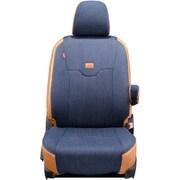 シートカバー 全席セット セレナ/ランディ ジーンズ ヴィンテージ ネイビー×ヴィンテージ キャメル 19ENC5631BE