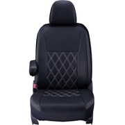 シートカバー 全席セット ラパン/スピアーノ ダイヤ ブラック×ホワイトステッチ 16ESA0622K