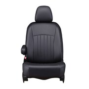シートカバー 全席セット NV200バネットワゴン ライン ブラック×ブラックステッチ 43ENB5210KK