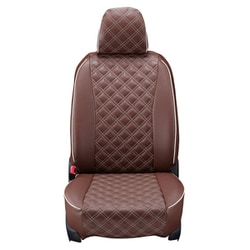 シートカバー 全席セット セレナ キルト ブラウン×アイボリーステッチ 15ENC5641N