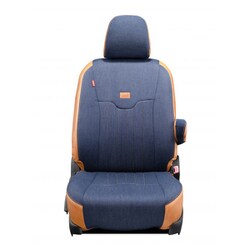 シートカバー 全席セット ジムニー ジーンズ ヴィンテージ ネイビー×ヴィンテージ キャメル 19ESA0616BE