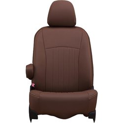 シートカバー 全席セット クラウンロイヤル ライン ブラウン×アイボリーステッチ 43ETB1427NV