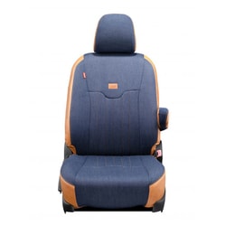 シートカバー 全席セット エクストレイル ジーンズ ヴィンテージ ネイビー×ヴィンテージ キャメル 19ENB5628BE