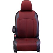 シートカバー 全席セット ワゴンR/フレア クロス ブラック×レッド 12WSA6049KA
