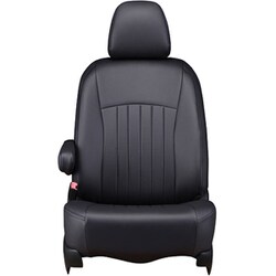 シートカバー 全席セット ワゴンR/フレア ライン ブラック×ブラックステッチ 43ESA6049KK