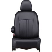 シートカバー 全席セット ワゴンR/フレア ライン ブラック×ブラックステッチ 43ESA6049KK