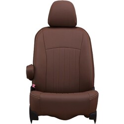 シートカバー 全席セット ワゴンR/フレア ライン ブラウン×アイボリーステッチ 43ESA6049NV