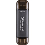 ポータブルSSD 256GB 最大1050MB/s Type-A/Type-C両対応 iPhone 15/16対応/PS4/PS5 動作確認済 ブラック TS256GESD310C