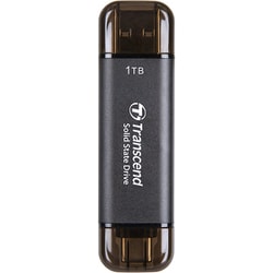 ポータブルSSD 1TB 最大1050MB/s Type-A/Type-C両対応 iPhone 15/16対応/PS4/PS5 動作確認済 ブラック TS1TESD310C