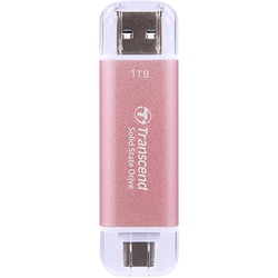 ポータブルSSD 1TB 最大1050MB/s Type-A/Type-C両対応 iPhone 15/16対応/PS4/PS5 動作確認済 ピンク TS1TESD310P
