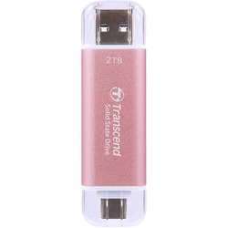ポータブルSSD 2TB 最大1050MB/s Type-A/Type-C両対応 iPhone 15/16対応/PS4/PS5 動作確認済 ピンク TS2TESD310P