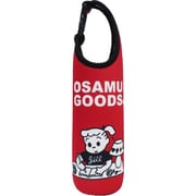 217189-25 オサムグッズ ペットボトルカバー 600 ジル / レッド