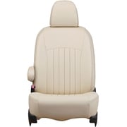 シートカバー 全席セット エクストレイル ライン アイボリー×ブラウンステッチ 43ENB5626VN