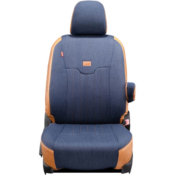 シートカバー 全席セット タント/シフォン ジーンズ ヴィンテージ ネイビー×ヴィンテージ キャメル 19EDA6524BE