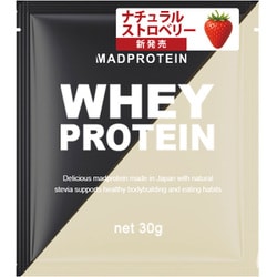 MADPROTEIN WHEYPROTEIN たんぱく質含有量約71％ ナチュラルストロベリー 30g [プロテイン]