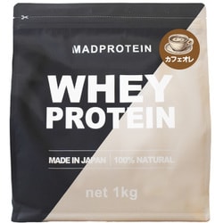 MADPROTEIN WHEYPROTEIN たんぱく質含有量約71％ カフェオレ 1kg [プロテイン]