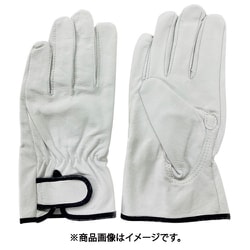 ラッキーワーカー 豚革クレストマジック 806 M 白 806-M