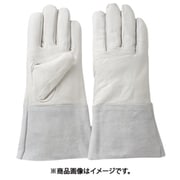 牛革クレスト床袖付手袋 30cm F C-513-S30