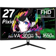 Pixio ピクシオ ゲーミングモニター 27型 300Hz FHD Fast VAパネル 1ms (GTG) ブラック PXC279WAVE-PW