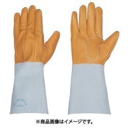 溶接用床革手袋 コンピ5本指 フリーサイズ TH-409