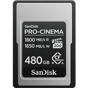 SanDisk PRO-CINEMA CFexpressType Aカード 480GB 読み出し速度最大1800MB/秒 書き込み速度最大1650MB/秒 SDCFEA-480G-JN4NN