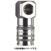 スナップ・チェック/358 ワンタッチ検圧カップリング バルブ無し G1/4 メネジ 90°アングル 10-358-0232