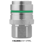 ノン・ドリップカップリング(ソケット)呼径6mm ステンレス製 バルブ付 G3/8”メネジ FPM 10-477-1210