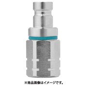 ノン・ドリップニップル(プラグ)呼径6mm ステンレス製 バルブ付 G3/8”メネジ FPM 10-477-6210