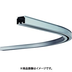 カーテンレール D40カーブレール800×800×500Rアルミ 15L02-AS
