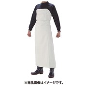 1902 ジャスト胸付前掛 白 L 1902-1-L
