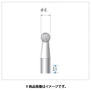 チタンコート超硬カッター 球型 ダブルカット Φ6×軸Φ6 21511