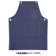 デニムエプロン(胸付・ロープ紐タイプ)ネイビー F 251-NAVY