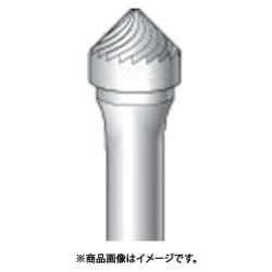 超硬カッター テーパー型 シングルカット Φ9.5×4.7×軸Φ6 90° 26222