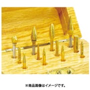 チタンコート超硬カッターセット 12本入 軸Φ3 28111