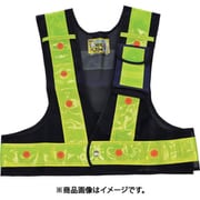 多機能ベスト「光るんです」ショート丈【紺/黄】 3012701