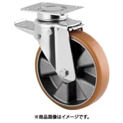 重荷重用高性能旋回キャスター”DELTA”（ウレタン車輪） Φ125自在式（JIS規格品、トータルロック付） 自在式（トータルロック付） 3642ITP125P41