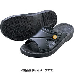 AS アズピュアESDスリッパ 黒 M 4-1204-03