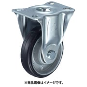 プレート式キャスター 固定 車輪径150mm ゴム車輪(ボールベアリング) 420SR-1RB150