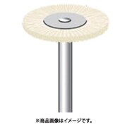 毛ブラシ ソフト 山羊毛 10本入 ホイール型 Φ20×1×軸Φ3 50173