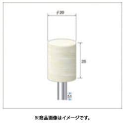 フェルトバフハードタイプ 5本入 円筒型 Φ20×25×軸Φ6 53533