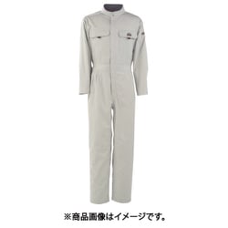 T/C長袖つなぎ服 アイスホワイト 3L 6609-02-3L