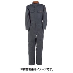 T/C長袖つなぎ服 チャコールグレー 5L 6609-74-5L