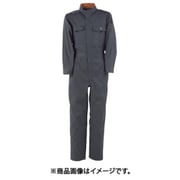 T/C長袖つなぎ服 チャコールグレー 5L 6609-74-5L